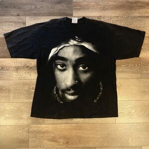 Tupac 2Pac Hip Hop Rap Platinum BNK Super Heavy Shirt Black Mens Size XL USA Y2K